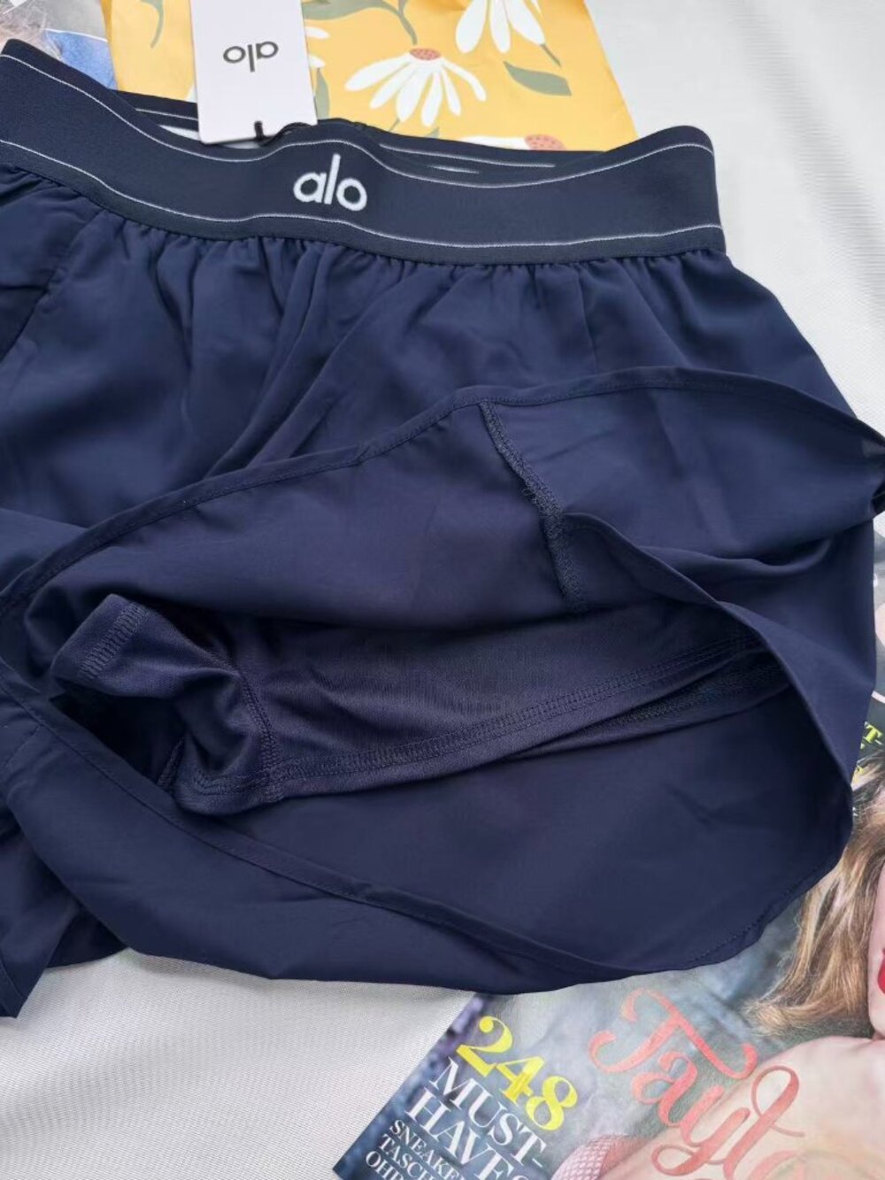 NWT🎯Alo Yoga Match Point Shorts Navy Blue | Size S-M 👒 - Picture 5 of 9